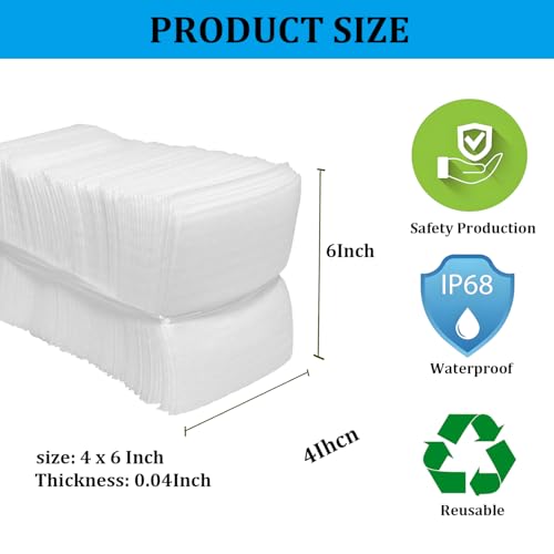 4x6Inch Cushioning Foam Pouches, Moving Packing Foam Pouches 100pcs - size: 4x6Ines(100pcs)
