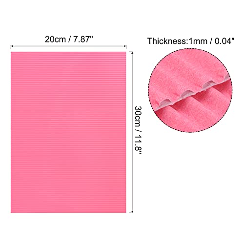MECCANIXITY Corrugated Paper Sheets 25pcs 11.8-inch x 7.87-inch Pink Cardboard for DIY Craft - color: Pink, size: 11.8-inch x 7.87-inch