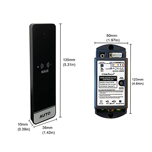 WiFi Smart, Wireless and Touchless Sensor Switches for Automatic Doors, Wave to Open Buttons for Entry System