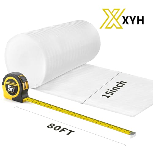 15 "Wide X 160'Length Packing Foam Rolls,Large Foam Wrap Rolls. - size: 15"X160'