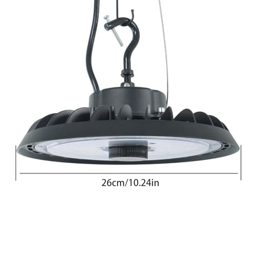 findmall LED High Bay Light, 6000K, 21000LM, UFO Work Light 5FT Power Cord