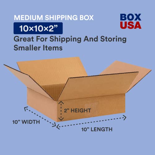 BOX USA Shipping Boxes Flat 16"L x 16"W x 6"H, 25-Pack | Corrugated Cardboard Box for Packing, Moving and Storage - size: 16x16x6