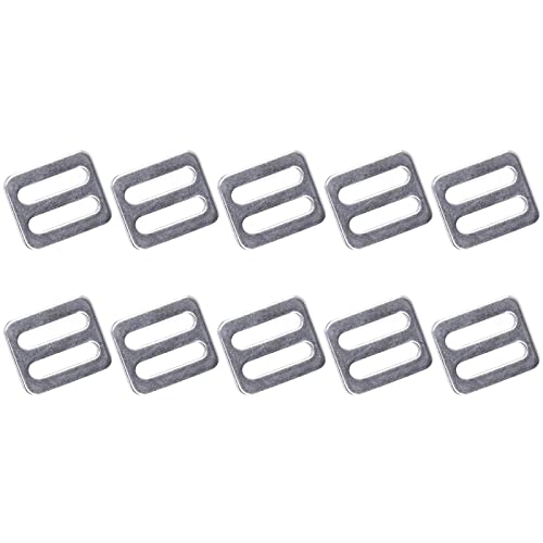 316 Stainless Steel Tri-Glide Sliders 1 Inch, Slide Buckle Strap Adjuster Slider, Adjustable Buckle Fasteners for Backpack Pet Collars Straps Outdoors Diving Marine