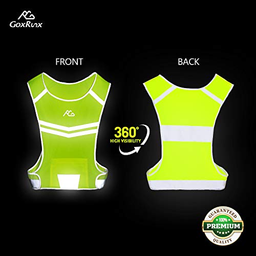 Reflective Running Vest Gear Cycling Motorcycle Reflective Vest,High Visibility Night Running Safety Vest - size: XX-Large