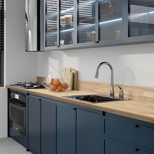 Howizz Butcher Block Countertop 72 x 25 x 1.5 inches, Unfinished Hevea Solid Wood Table Top, Wood Countertop for Desk Top, Workbench Top, Kitchen Countertop - size: 72"L x 25"W x 1.5"Th