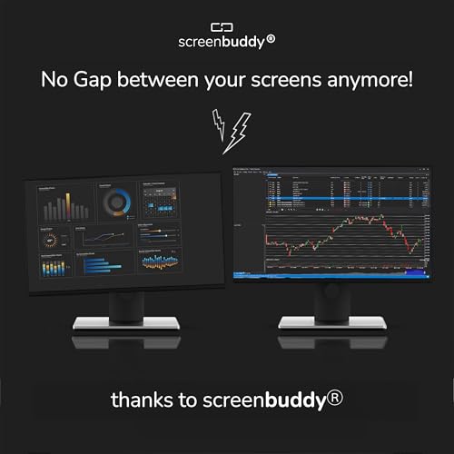 Set of 2, Magnetic Connection for Your Screens, Suitable for All Computer Monitors - Innovative Computer and Gaming Equipment