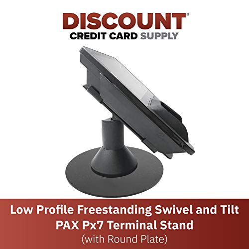 Pax Px7 Low Profile Freestanding 4" Stand with Round Plate, Black