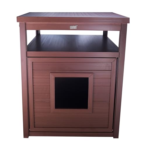 New Age Pet® ECOFLEX® Litter Loo® Enclosure, Jumbo, Brown - color: Brown, size: Jumbo