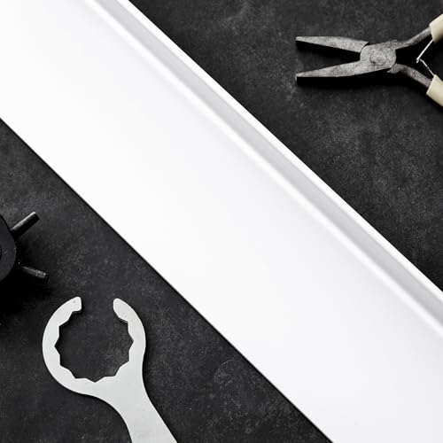 Hicarer 2 Pcs 40 Inch Door Drip Cap Aluminum Rain Guard, White - color: White, size: 40 Inch