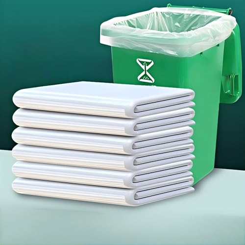Heavy-Duty Trash Bags, 53-59 Gallon, 51 x 59 Inch, 50 Count Flat-opening garbage bags, Industrial Strength for Construction, Kitchen, Restaurant.Thickened garbage bags,130cm x 150cm
