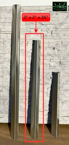 2" x 2" x 36" Aluminum Mill Finish Outer Angle Wall Edge Corner Guard Protector (Heavy Duty .063 16 Gauge Thickness) - size: 2" x 2" x 36" (1 piece)