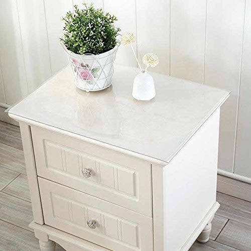 NECAUX Frosted PVC Table Cover Protector 13 x 16 Inch 1.5mm Thick - color: Frosted 1.5mm, size: 13" x 16"