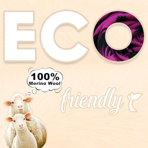DANA XU 100% Merino Wool Extra Large Pashmina Shawl for Women - color: Black Pink Flame