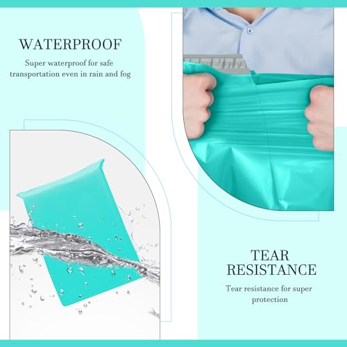 Metronic Poly Mailers 19x24 100 Pack, Large Shipping Bags for Clothes - color: Teal, size: 19x24 100PC