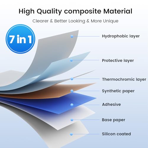 Phomemo 4x3 Thermal Labels for Shipping Label Printer 500PCS Water/Oilproof - color: White, size: 4X3*500