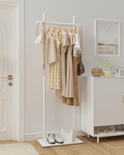 Industrial Clothes Racks,Metal Garment Trees,68.9in,White,Small - color: White, size: 19.7*11.8*68.9in