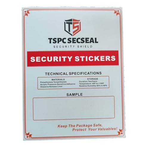 100pcs Tamper Proof Stickers Seals Labels (Matte Blue, 1" X 3.54") - color: Matte Blue 2, size: 1" X 3.54"