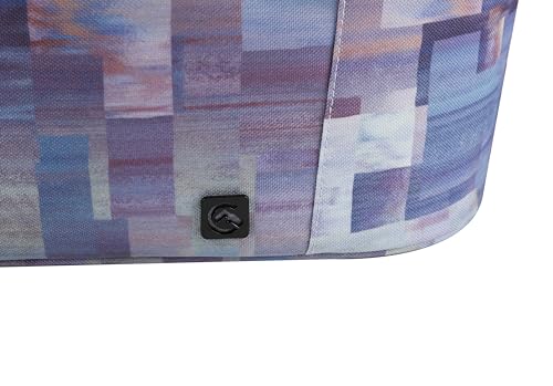 ALLCAMP Picnic Basket, 22L Insulated Cooler Foldable, Thick, Purple - color: Purple Pattern, size: Medium