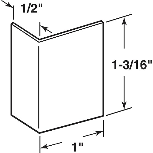 Prime-Line S 4215 Brushed Stainless, Adhesive Backed Door Edge Guard (5 Pack)