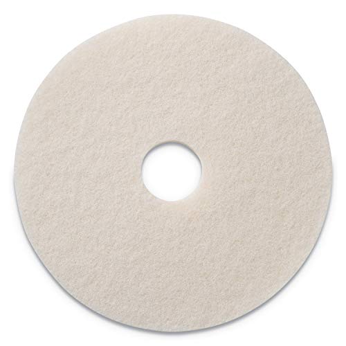 Global Industrial 17" White Polishing Pad, 5/Case, 401217