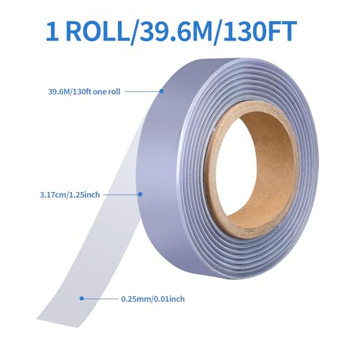 DLUGOPIS 130Ft Shelf Strips Retail Clear Plastic Tags Shelf Label Holders Price Tag Retail Shelf Price Labels Decorative Gondola Shelf Vinyl Insert Ticket Channel Accent Strip for Ticket Channel