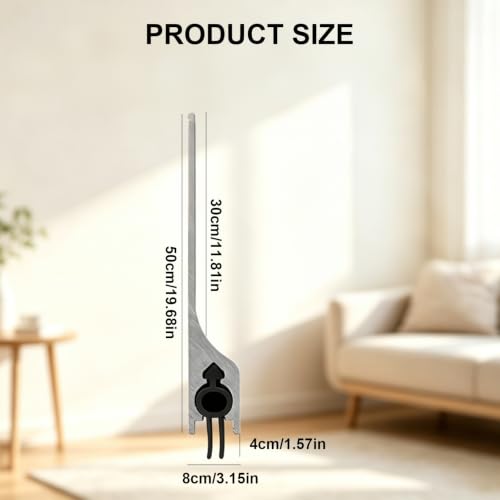 2-Pack 39" Aluminum Door Sweep for Bottom of Door, Metal Draft Stopper