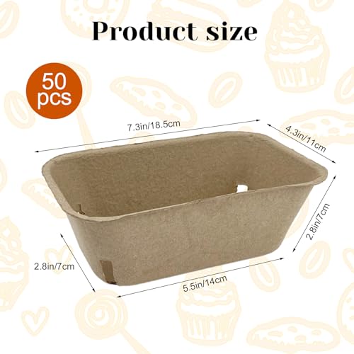 Rainmae 50 Pack Natural Pulp Fiber Large Berry Basket for Picking Fruit, Molded Berry Basket for Blueberry Raspberry Cherry Strawberry and Vegetable, Farmer Market, Grocery Stores, Backyard Party - color: 50 Pcs