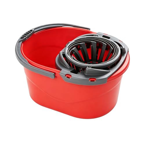 2.5 Gallon Mop Bucket with Built-in Wringer, Easy-Pour Cleaning Bucket