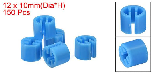 150Pcs Clothes Hanger Marker Blank Tags, Fit 3.5mm Rod, Blue Size Clips - color: Blue