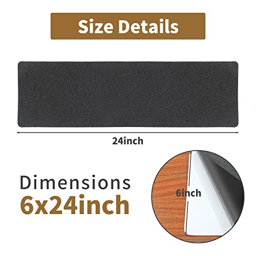 3 Pack Black Anti-Slip Strips 6 Inch x 24 Inch