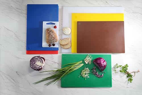 New Star Foodservice 12" x 18" Brown Polyethylene Cutting Board - color: Brown, size: 18"L x 12"W