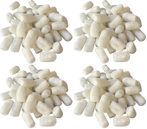 Packing Peanuts 3.5 cu. ft. (22.5 Gallons) Compostable Cushion for Shipping Dust-Free & Abrasion Resistant - Void (4-Pack, Bio Renature) - color: Bio Renature, size: 4-Pack