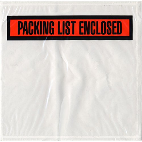 SALES4LESS - Packing List Envelopes, Adhesive Invoice Enclosed Pouches for Secure Document Attachment, 4.5 x 5.5 in (200 Pack) - size: Pack of 200