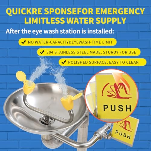 304 Stainless Steel Combination Emergency Eyewash Station