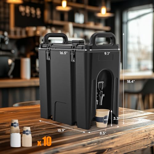 ROVSUN 2.5Gallon Insulated Beverage Dispenser Drink Dispenser - size: 2.5 Gallon