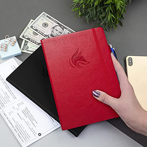 Clever Fox Check Register Book, Checkbook Ledger, 5.8x8.3 Red - color: Red, size: A5 (5.8'' x 8.3'')