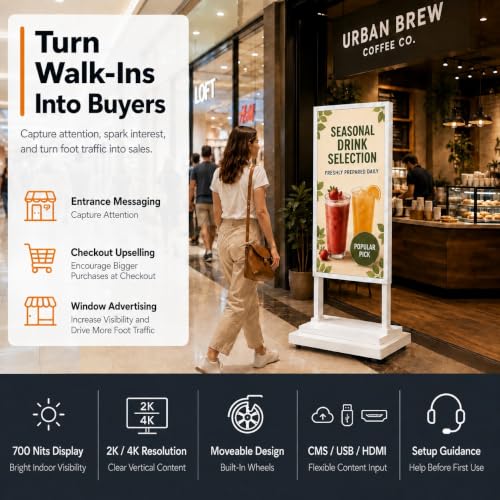 43" Floor Standing Digital Signage Kiosk - size: 43 Inch