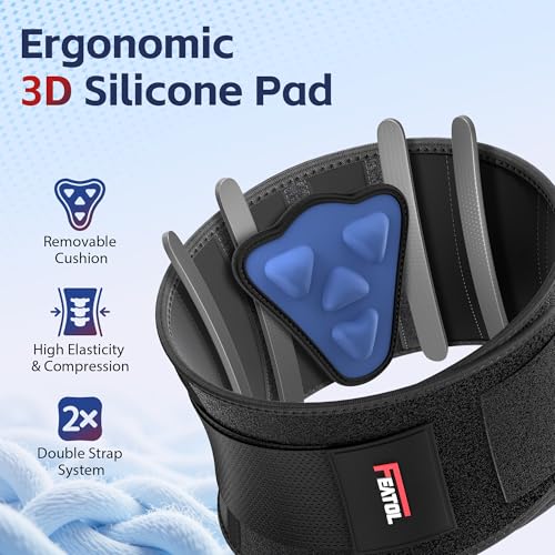 FEATOL Back Brace for Men & Women Lower Back, Lumbar Support Belt-Back Pain - size: Large/X-Large (Pack of 1), style: Gray