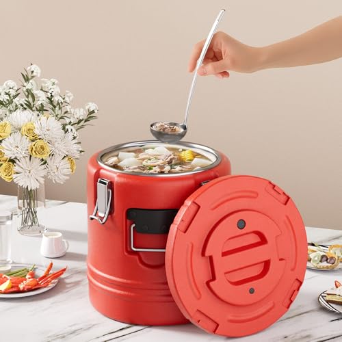 Insulated Soup Container with Spoon 5 Gallon, 21QT, Portable