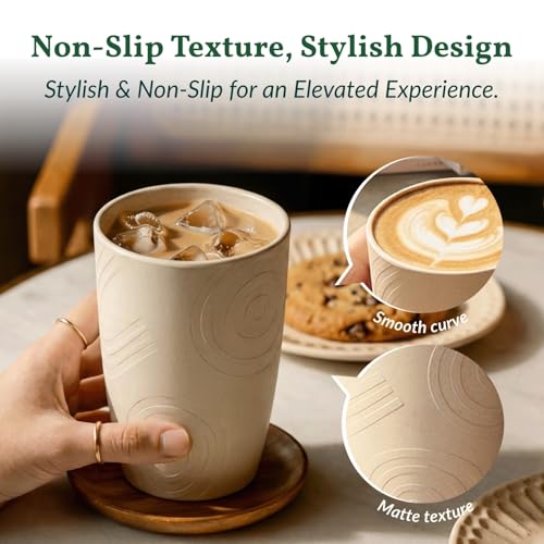 Homienly Wheat Straw Cups Unbreakable Plastic Cups Reusable Drinking Cups for Kitchen, Camping, Picnic, RV, Microwave & Dishwasher Safe Tumblers 16 oz Cups for Kids, Water, Juice, Set of 6 (Multi) - color: Colorful, size: 16 Ounces