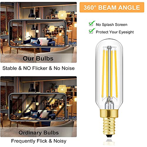 Dimmable T6 LED Bulbs 8W E12 Edison Light Bulbs Soft White 3000K - color: 8w=100w Soft White 3000k