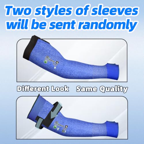 Schwer 18in AIR-SKIN A6 Cut Resistant Arm Sleeves for Gardening, S902 - color: Blue, size: 18 In-1 Pair