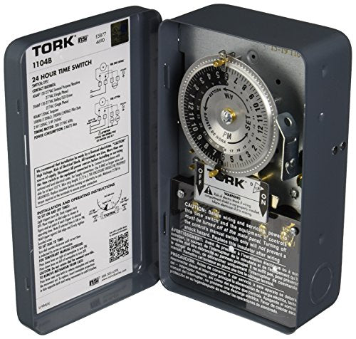 Tork 1104b Dpst 40a Mechanical Timer Switch 208/277v