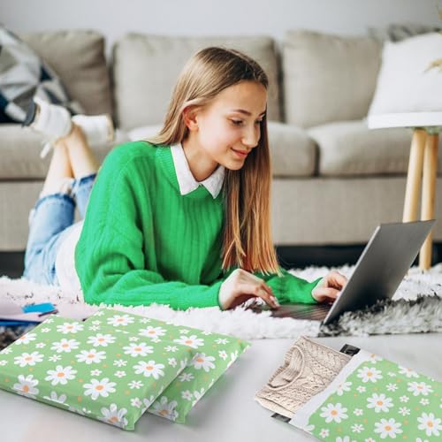 Oududianzi Large Poly Mailers 14.5x19, 50PCS Waterproof Shipping Bags, Self-Sealing Mailers Poly Bags, Packaging Bags for Small Bussiness - color: Big Daisy, size: 14.5x19 - 50Pack