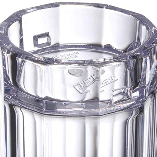 G.E.T. 00086-1-SAN-CL Shatter-Resistant Plastic Beer Mug / Stein, 16 Ounce, BPA Free (Set of 4) - size: 16 Ounce, style: Set of 4