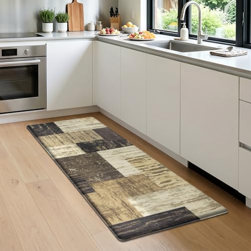 LOKHOM Kitchen Floor Mat Cushioned Anti Fatigue Runner Rug 24x59 Chocolate - color: Chocolate