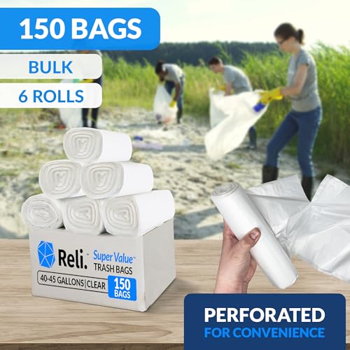 Reli. 40 to 45 Gallon Trash Bags Heavy Duty