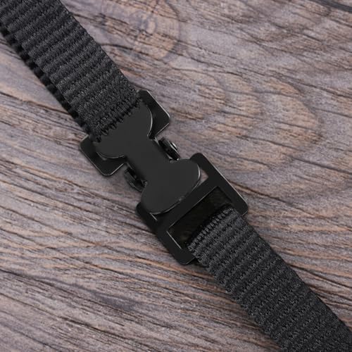 10 Pcs Iron Webbing Buckles, 2mm Thickened Metal Strap Buckle Replacement, 27mm Jaw Side Release Clamp Clips for Outdoor Gear, Tactical DIY Projects, Black