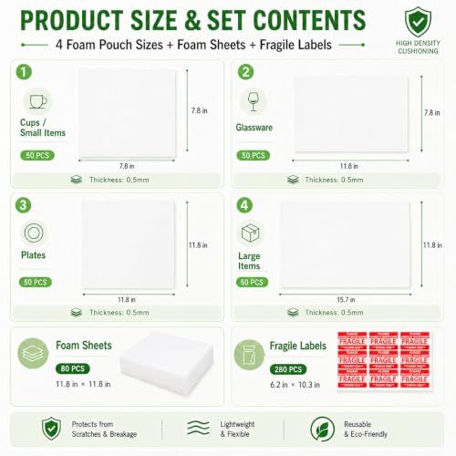 560 Pcs Dish Packing Supplies for Moving Dish packing kit