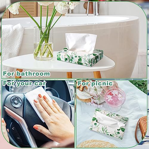 Yinder 24 Pcs Small Tissue Cube Box 960 Sheets for Classroom, Leaf - style: Leaf